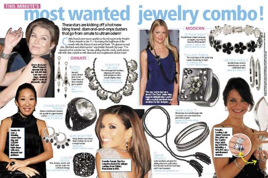 Trend Alert: Diamond & Onyx Jewelry